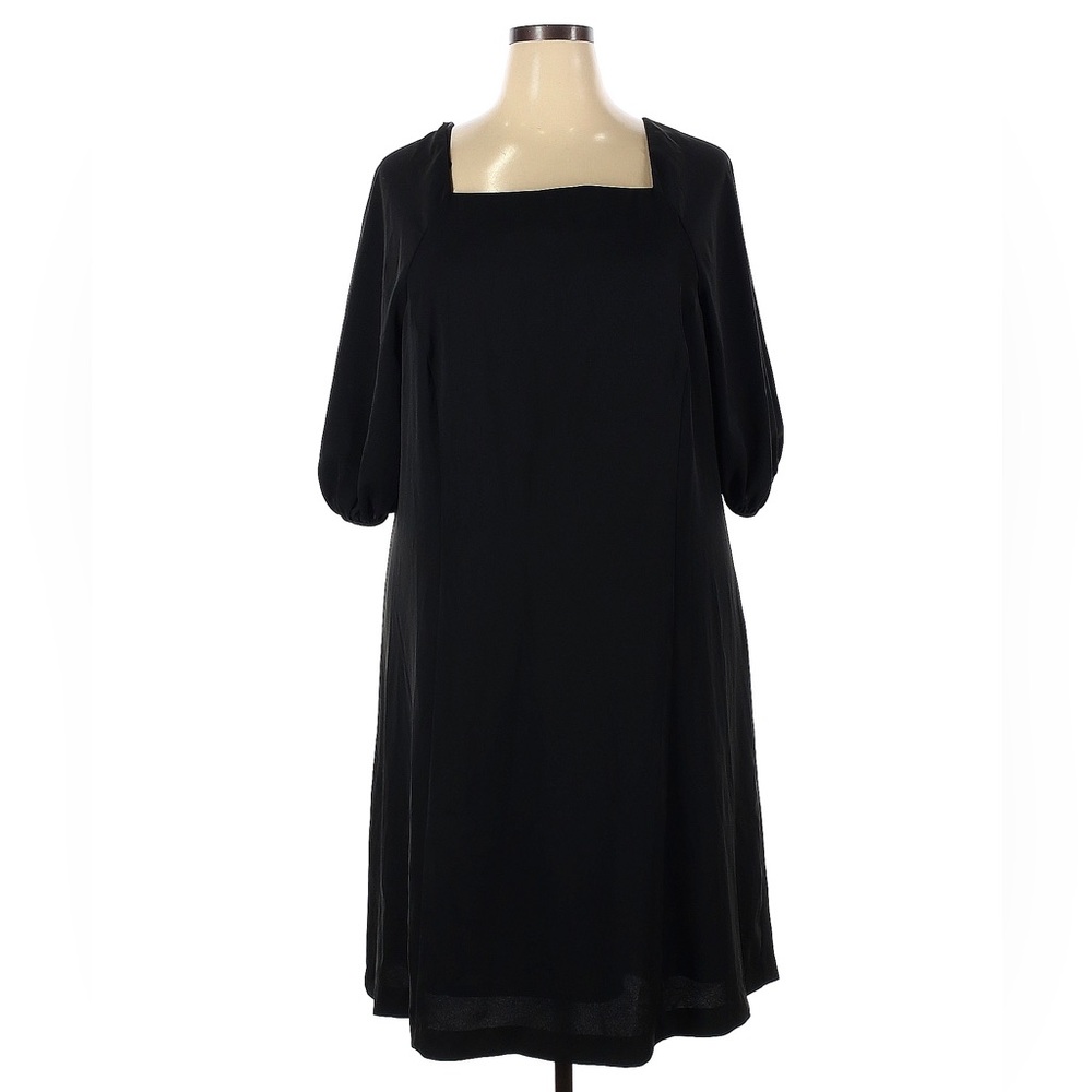 NWT Banana Republic Factory Square Neck Shift Dress in Black, XXL Tall